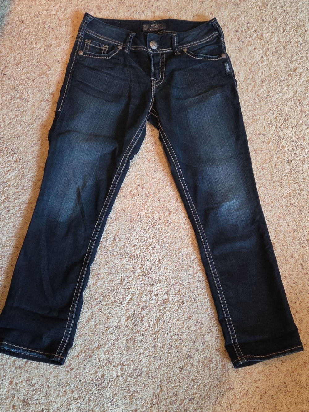 Silver Jeans Dark Blue Straight Leg Women’s Jeans
